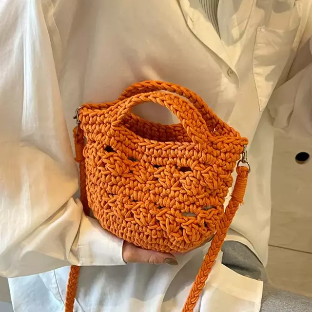 bolsa de croche modelo bianca